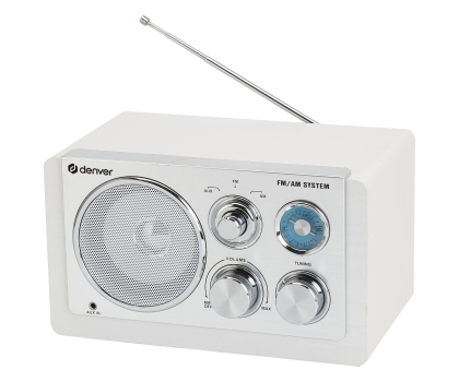 Radio i budzik Denver Radio AM/FM Denver TR-63B białe